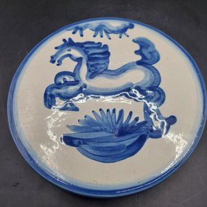 Vintage MA Hadley Pottery Horse Trivet Wall Plaque